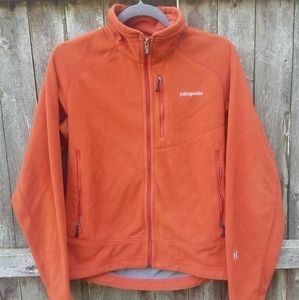 Patagonia Orange Zip Up Fleece - Men's S